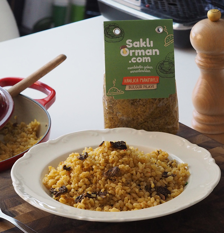 Kanlıca Mantarlı Bulgur Pilavı 